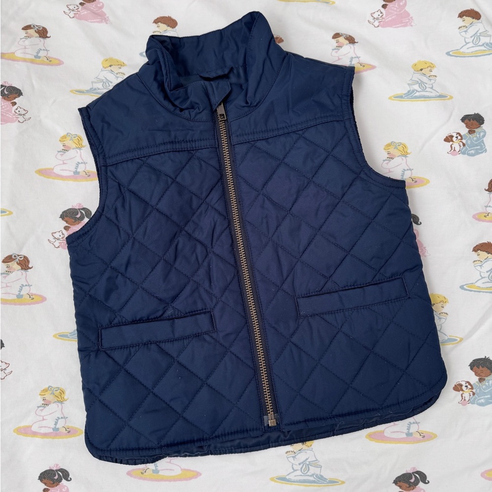SOLD Jcrew Crewcuts Navy Puffer Vest